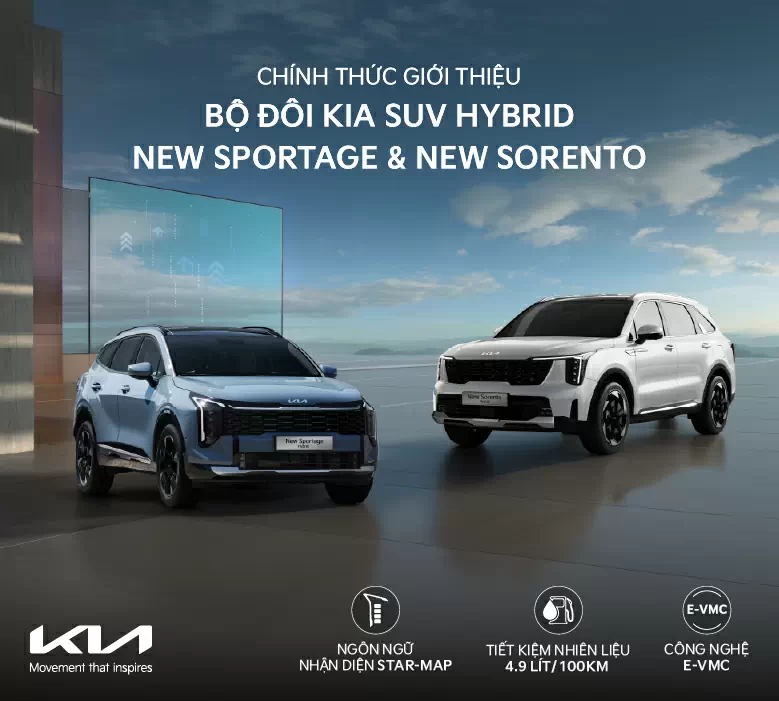 SỰ KIỆN GIỚI THIỆU BỘ ĐÔI KIA SUV HYBRID NEW SPORTAGE VÀ NEW SORENTO – GIẢI PHÁP DI CHUYỂN THÔNG MINH THEO XU HƯỚNG MỚI